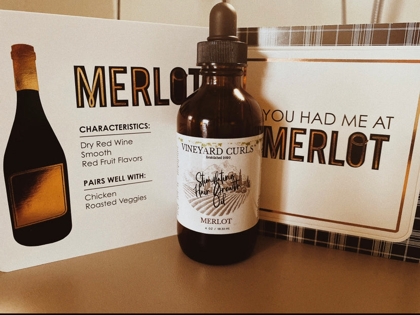 Stimulating Hair Growth Oil in MERLOT
