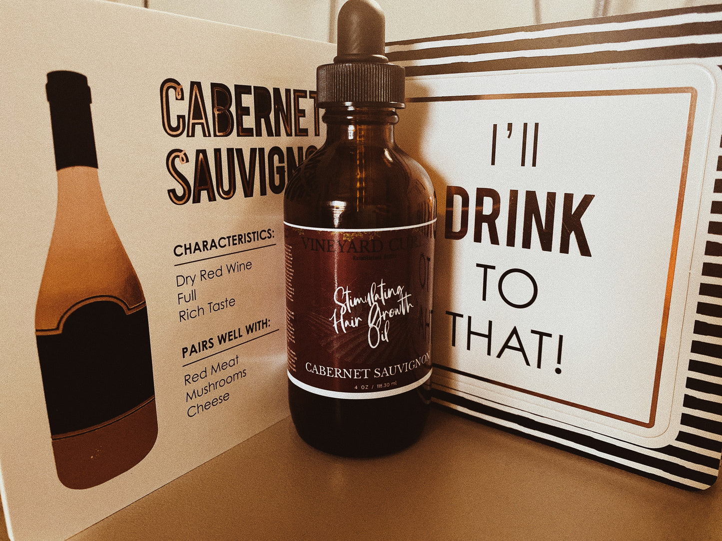 Stimulating Hair Growth Oil in CABERNET SAUVIGNON